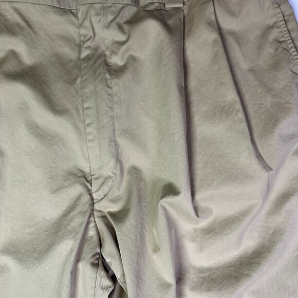 Vintage Normandy & Monroe Size 38R Tan Pleat-Front Pants Loro Piana Fabric - Picture 11 of 15